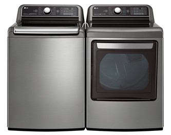 Graphite Steel Top-Load Washer (5.8 cu. ft.) & Electric Dryer (7.3 cu. ft.)