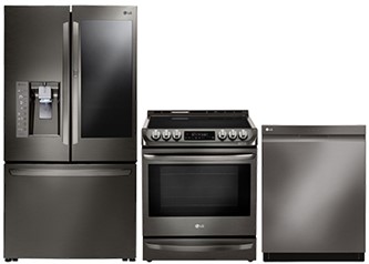 LG BLACK STAINLESS KITCHEN PACKAGE - LDP6797BD, LFXC24796D, LSE5613BD