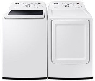 5 Cu. Ft. Top-Load Washer and 7.2 Cu. Ft. Electric Dryer - White