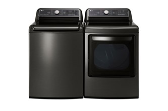 LG TOP LOAD WASHER & FRONT LOAD DRYER - WT7600HKA, DLEX7600KE