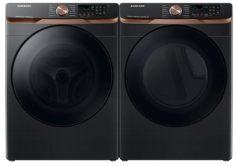 5.8 cu. ft. Front load washer and 7.5 cu. ft. Dryers with Steam Sanitize and ENERGY STAR Certified