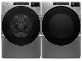 4.5 Cu. Ft. Front Load Washer with Quick Wash Cycle & 7.4 Cu. Ft. Electric Wrinkle Shield Dryer