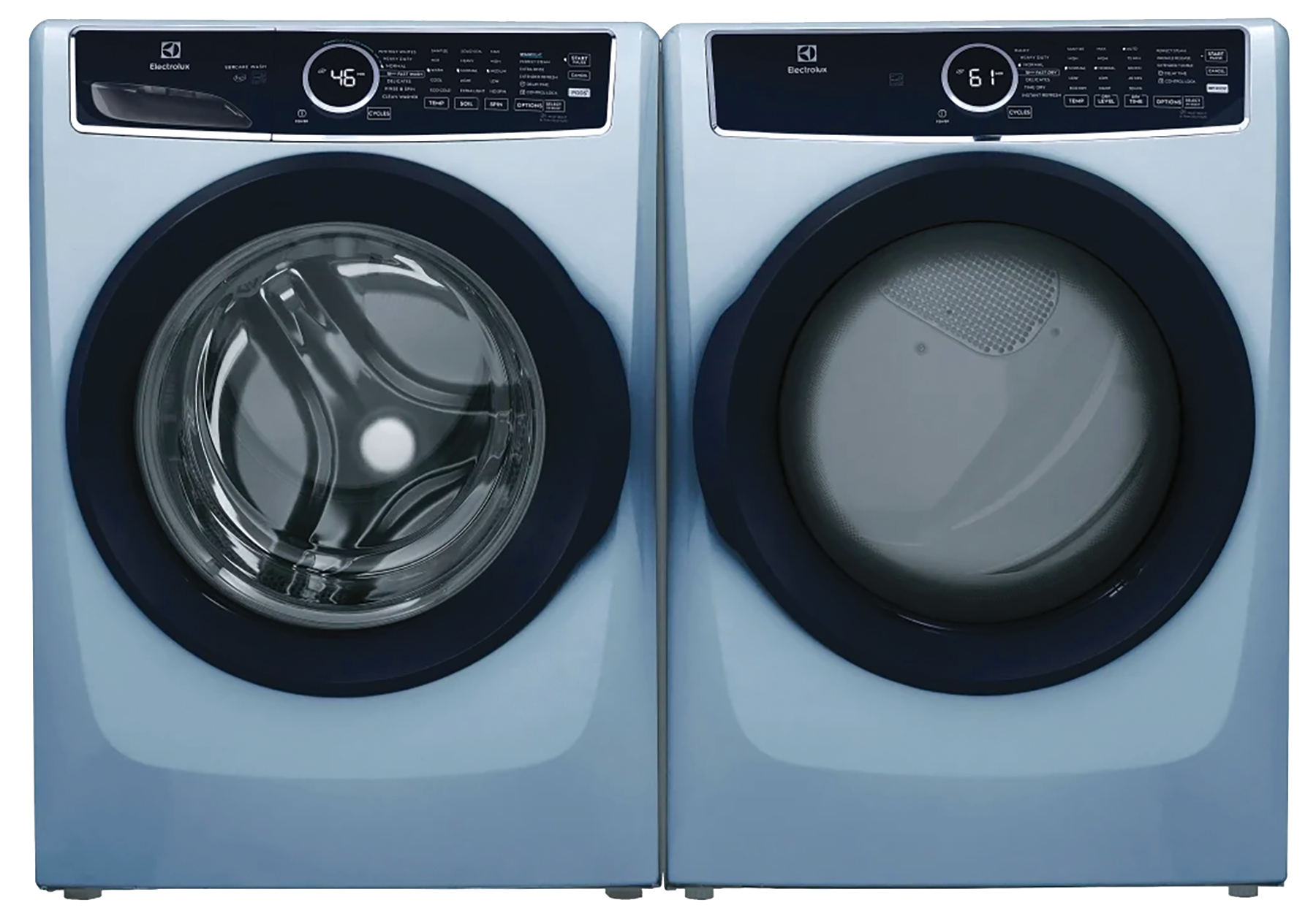 Front Load Perfect Steam Washer with LuxCare & Perfect Steam Electric Dryer 