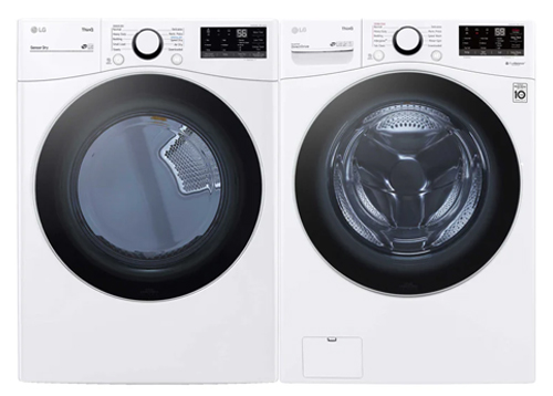 5.2 cu.ft. Ultra Large Front Load Washer with AI & 7.4 cu.ft Electric Dryer