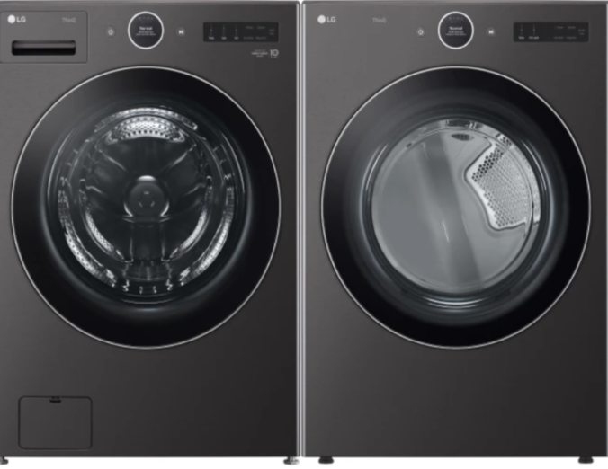 AI 5 Cu. Ft. Front Load Washer and 7.4 Cu. Ft. Front Load Electric Dryer Laundry Pair