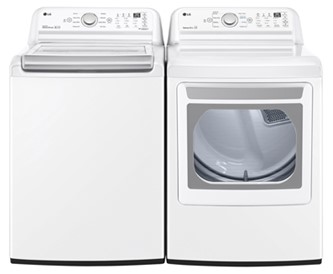 5.8 Cu. Ft. Top-Load Washer and 7.3 Cu. Ft. Electric Dryer - White