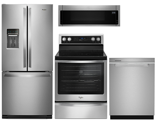 Small Space 20 cu.ft French Door Refrigerator Stainless Steel Kitchen Package