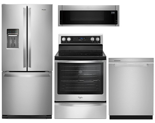 Small Space 20 cu.ft French Door Refrigerator Stainless Steel Kitchen Package