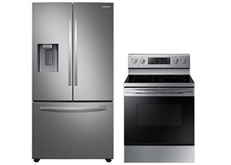 Samsung Appliances Package Electric Range French Door Refrigeration