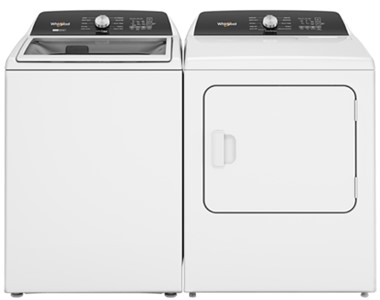 EasyView Slow-Close Glass Lid Washer And Steam Dryer Laundry Pair