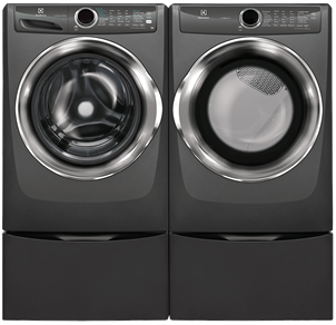 ELECTROLUX GREY FRONT-LOAD PERFECT STEAM LAUNDRY PAIRS