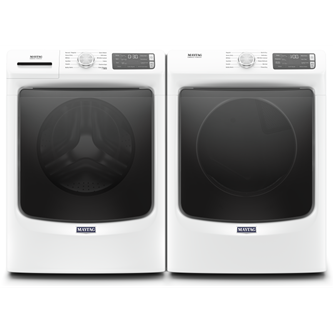 Front Load 5.5 Cu. Ft. Washer & 7.3 Cu. Ft. Gas Dryer White Laundry Pair