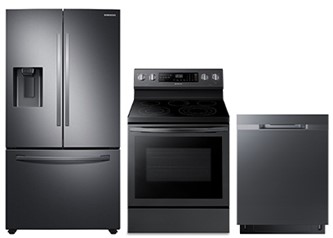 Samsung Kitchen Package in Black Stainless Steel