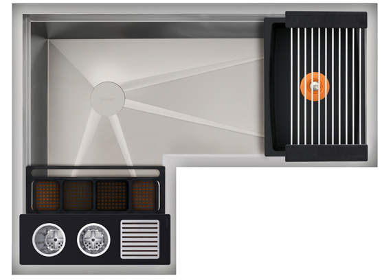 IDEAL CORNER WASHSTATION 3X4C WITH FOUR TOOL WASH