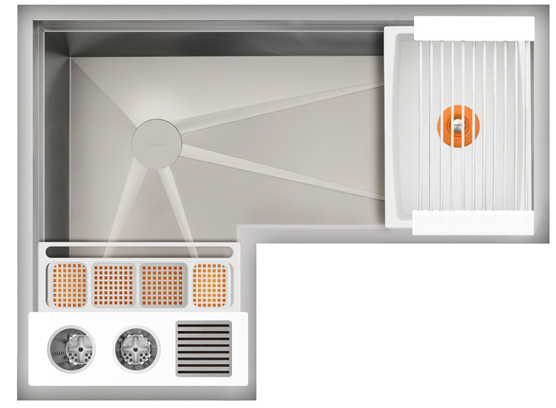 IDEAL CORNER WASHSTATION 3X4C WITH FOUR TOOL WASH