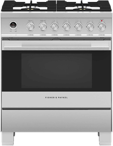 Dual Fuel Range, 30", 4 Burners, Self-cleaning