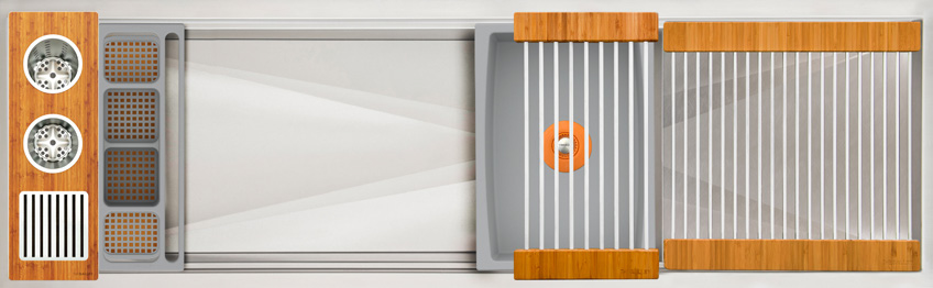 IDEAL WASHSTATION 4S WITH 18 DRYDOCK DRAIN SIDE