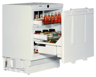 24" Under-worktop refrigerator for integrated use