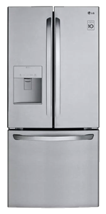 21.8 Cu.Ft. 30-Inch French Door Refrigerator with Water Dispenser