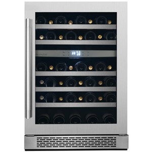 Under Counter Wine Refrigeration, 24" Width, 46 Wine Bottle Stainless Steel