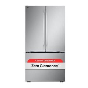 36" 25 cu.ft. Zero Clearance™ Counter-Depth MAX® French 3-Door Refrigerator | Internal Water Dispenser | Ice Maker