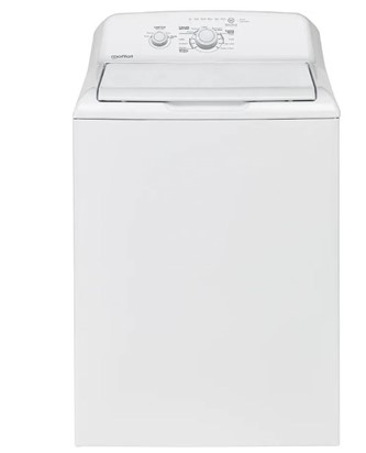 4.4 Cu. Ft. White Top Load Washer features stainless steel basket