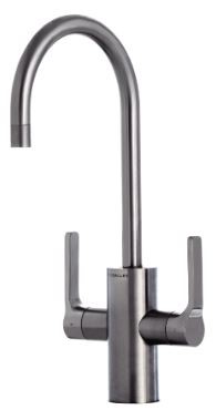 IDEAL HOT & COLD TAP IN PVD GUN METAL GRAY STAINL