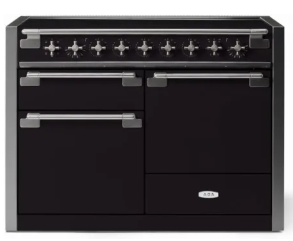 48" 6 cu. ft. Induction Range with 5 Elements, Triple Oven, Storage Drawer, EasyClean Technology - MATTE BLACK