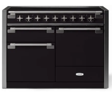 48" 6 cu. ft. Induction Range with 5 Elements, Triple Oven, Storage Drawer, EasyClean Technology - MATTE BLACK