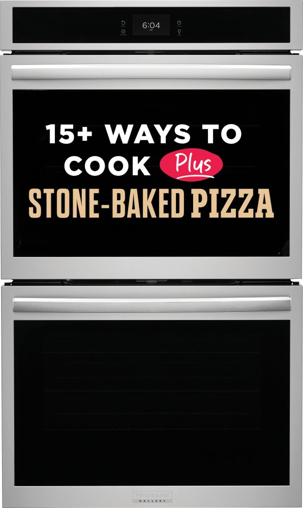 30" Double Electric Wall Oven with Stone-Baked Pizza