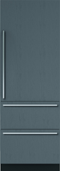 30" Designer Over-and-Under Refrigerator/Freezer - Panel Ready