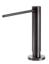 IDEAL SOAP DISPENSER IN PVD SATIN BLACK STAINLESS