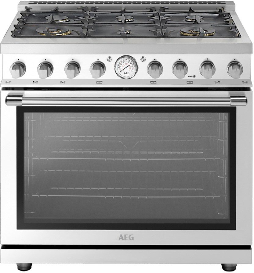 36” 6.7 Cu. Ft. Stainless Steel Freestanding Dual Fuel Range