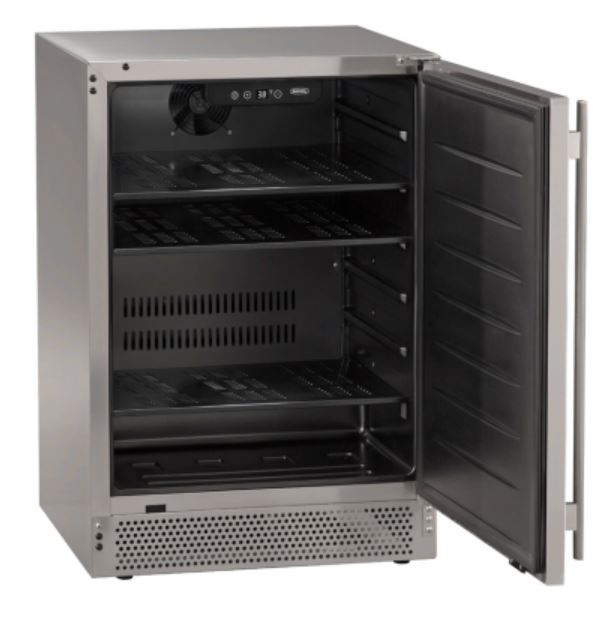 24 in. 5.0 cu ft. Mini-Refrigerator in Stainless Steel Solid Door