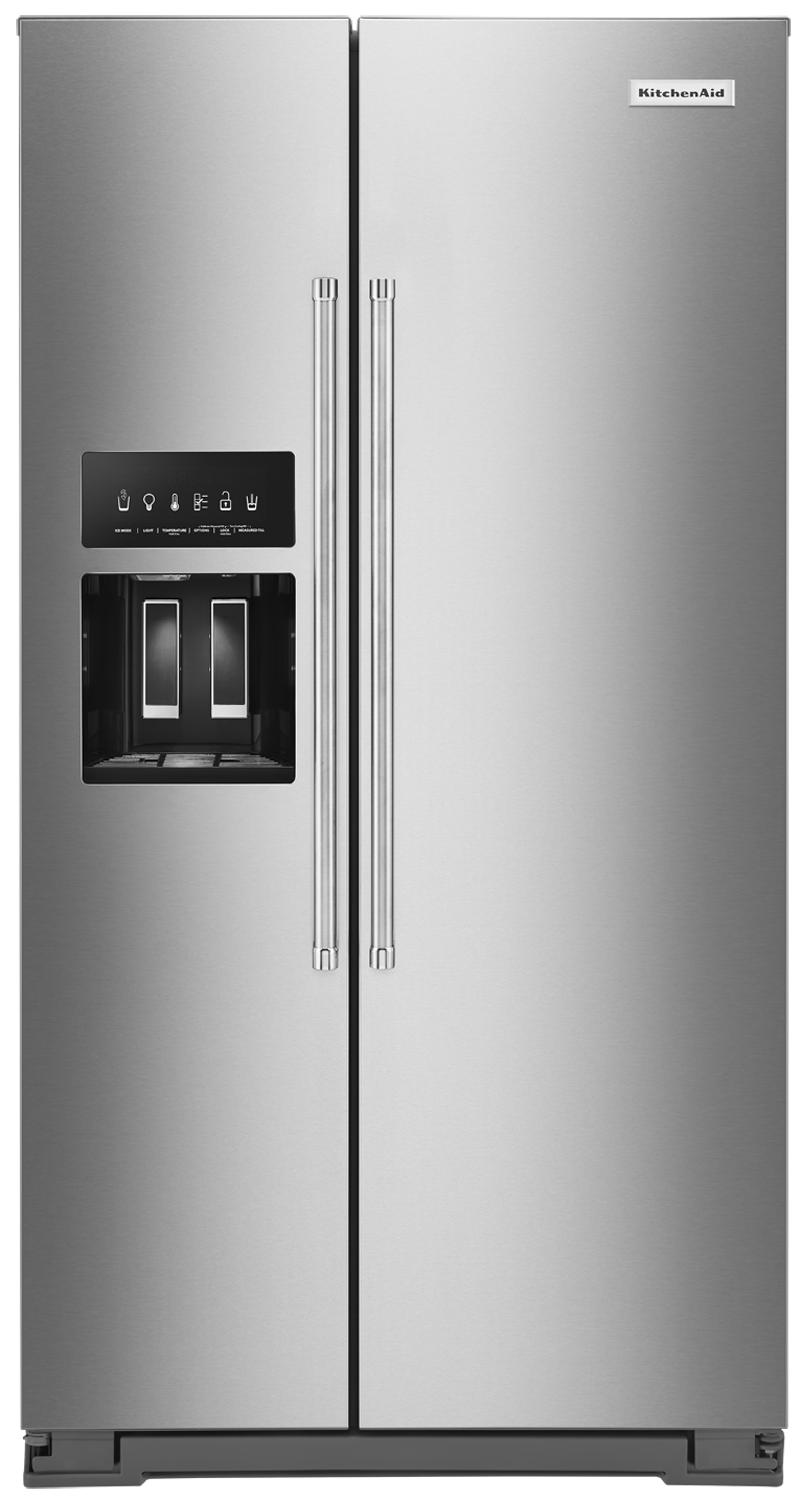 24.8 cu ft. Side-by-Side Refrigerator with Exterior Ice and Water - Stainless Steel with PrintShield™ Finish