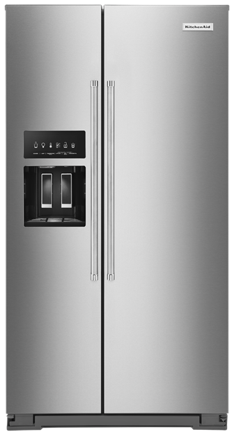 24.8 cu ft. Side-by-Side Refrigerator with Exterior Ice and Water - Stainless Steel with PrintShield™ Finish