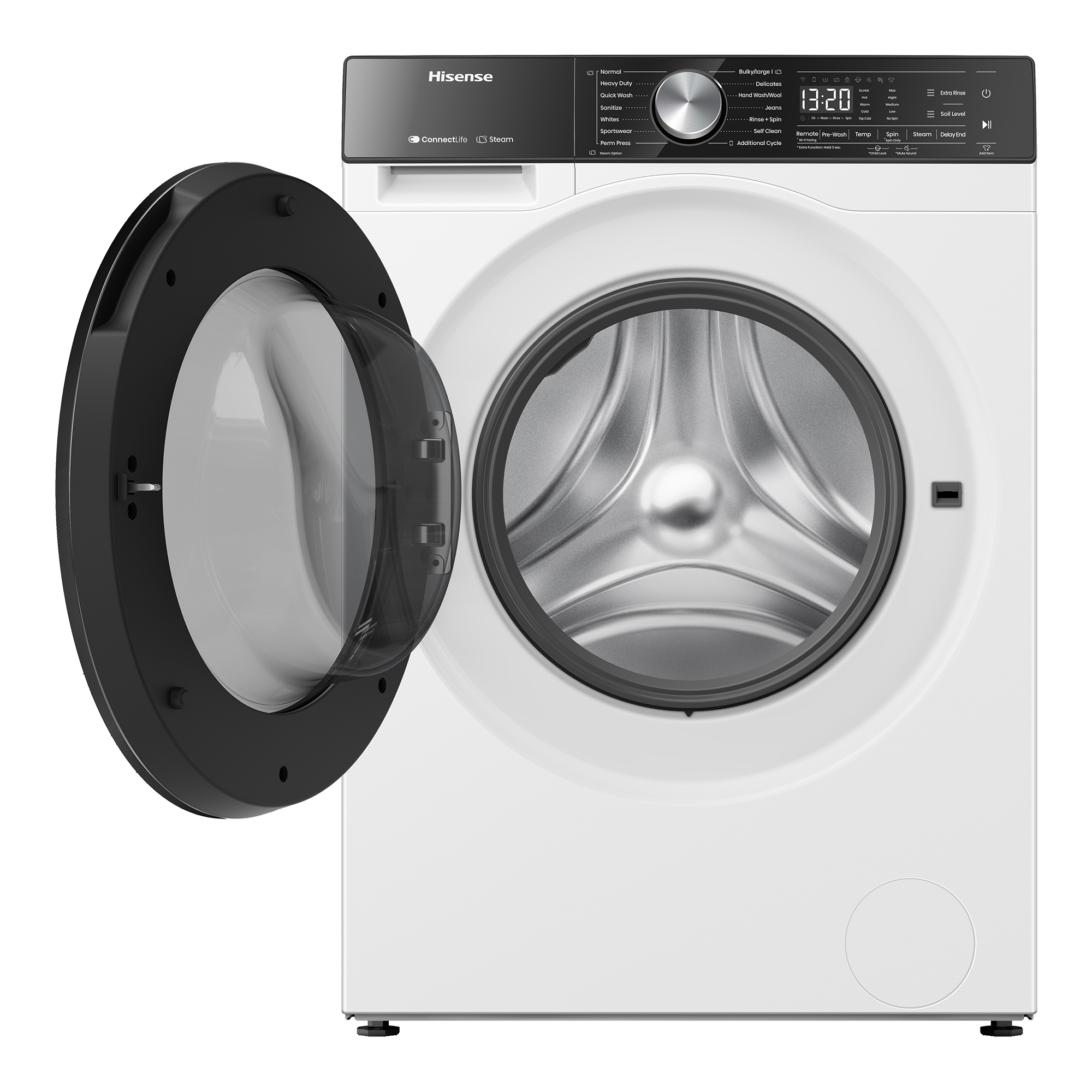 24- in 3.1 cu. ft. Front Load Washer with Steam Wash and Wi-Fi Enabled