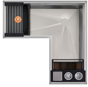 IDEAL CORNER WASHSTATION 4X4C WITH FOUR TOOL WASH