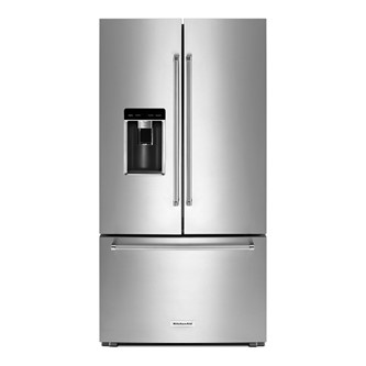 23.8 cu. ft. 36" Counter-Depth French Door Platinum Interior Refrigerator with PrintShield™ Finish