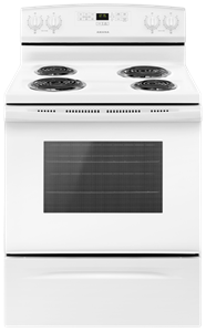 30-inch Electric Range with Bake Assist Temps - White