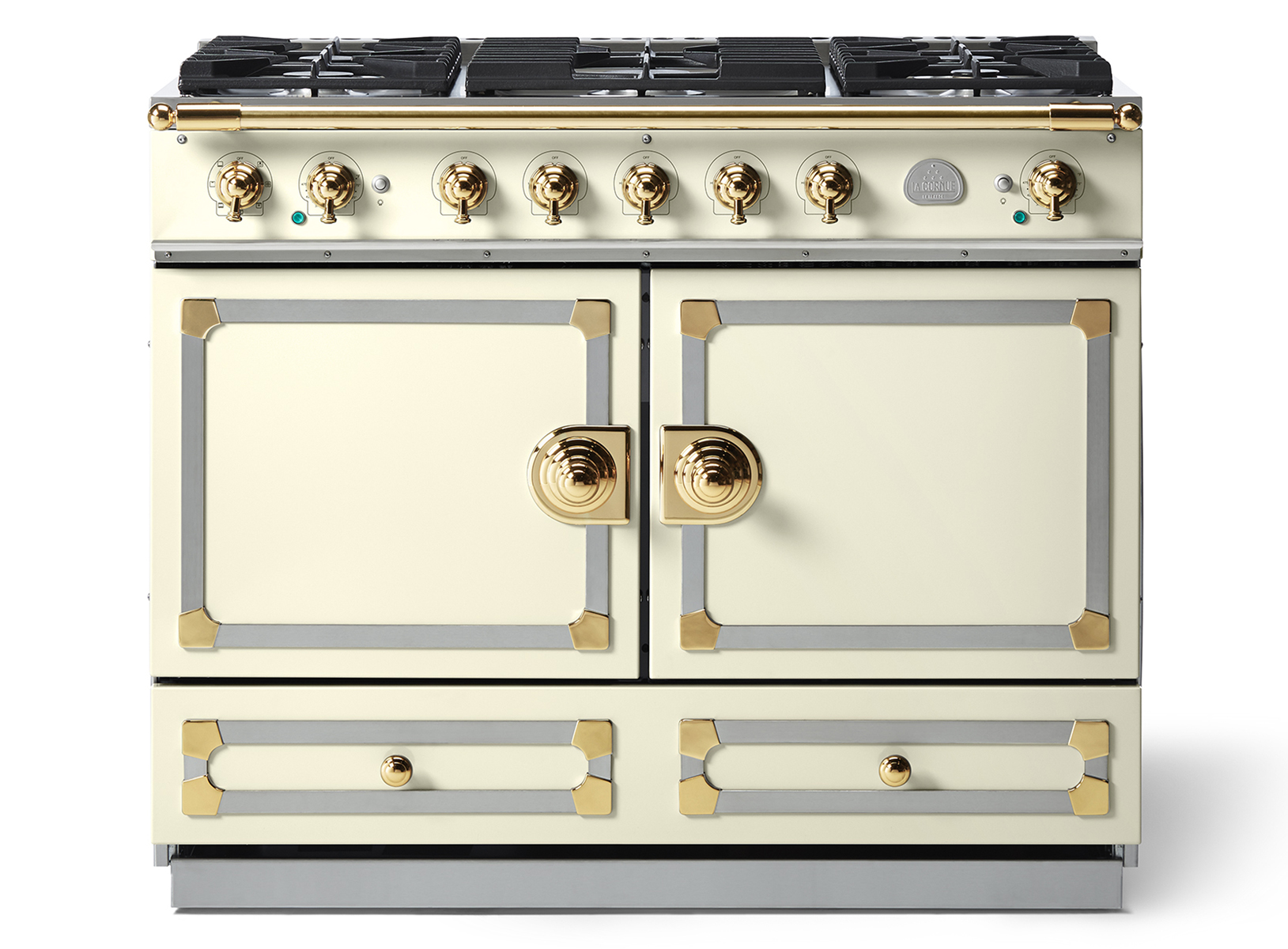 La Cornue Cornufe Series 110 Range CHROME & RAIL, SS TRIM