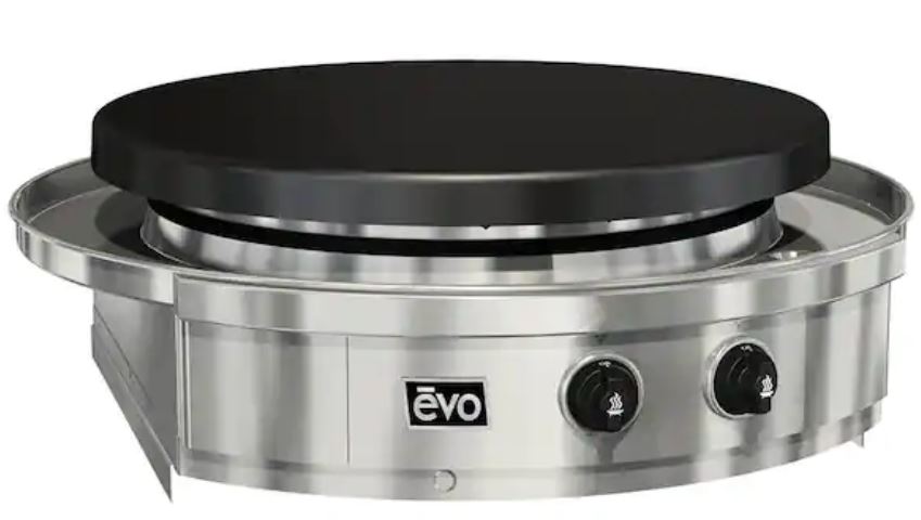 Affinity 30G 2-Burner Built-In Propane Gas Grill in Stainless Steel with Flattop